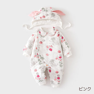 帽子つきソフトコットンアウター 60cm~90cm