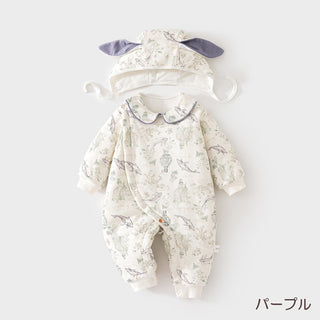 帽子つきソフトコットンアウター 60cm~90cm