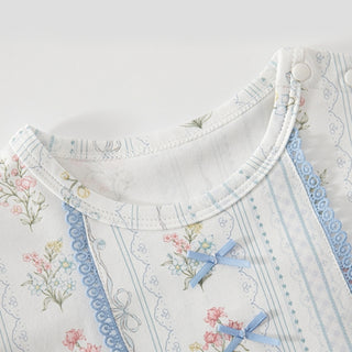 ロマンティックフラワーロンパース 60cm~90cm