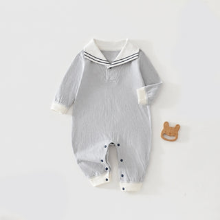 コットンライン襟ロンパース 60cm~90cm