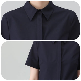 【マタニティ】ネイビーシャツ、ボトムス　M・L・XL