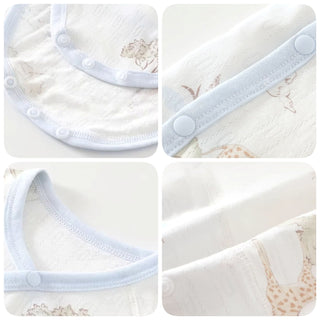 2枚セット　コットンパターンロンパース　59cm～90cm